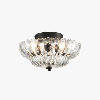 Plafonnier Arisha Modern Umbrella en verre affleurant