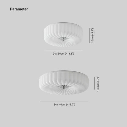 Arisha Modern LED Glass Flush Mount Ceiling Light Bedroom