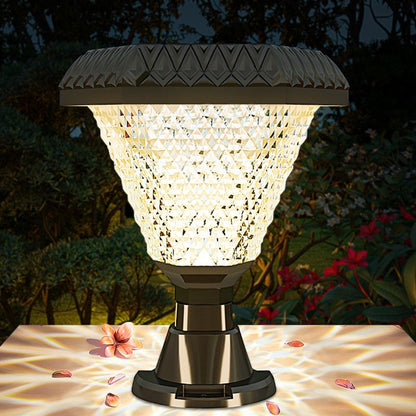 Ray Modern Geometry Outdoor Floor Lamp, Black