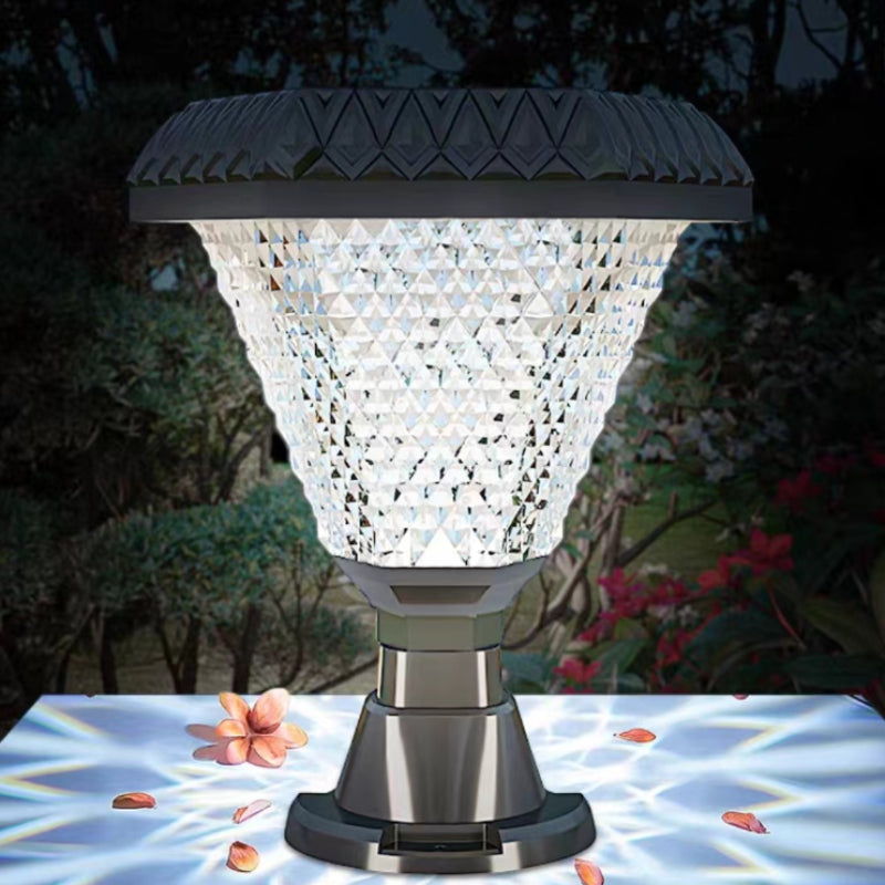 Ray Modern Geometry Outdoor Floor Lamp, Black