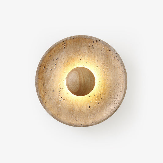 Ritta Sun  Travertine Wall Lamp