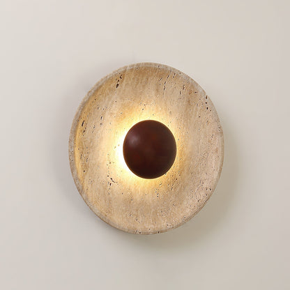 Ritta Sun  Travertine Wall Lamp