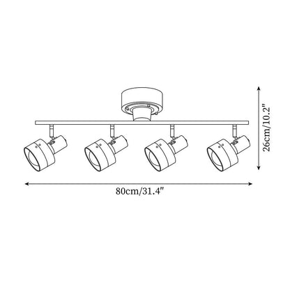 Daven Adjustable 4-Light Track Spotlight