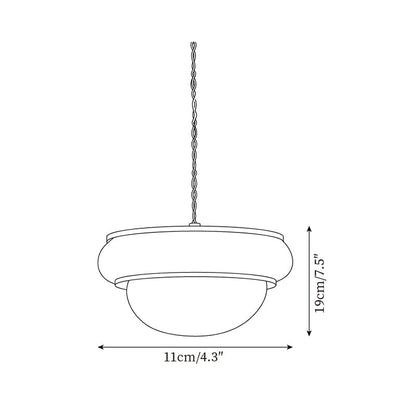 Quillon Wood Ring Pendant Lamp