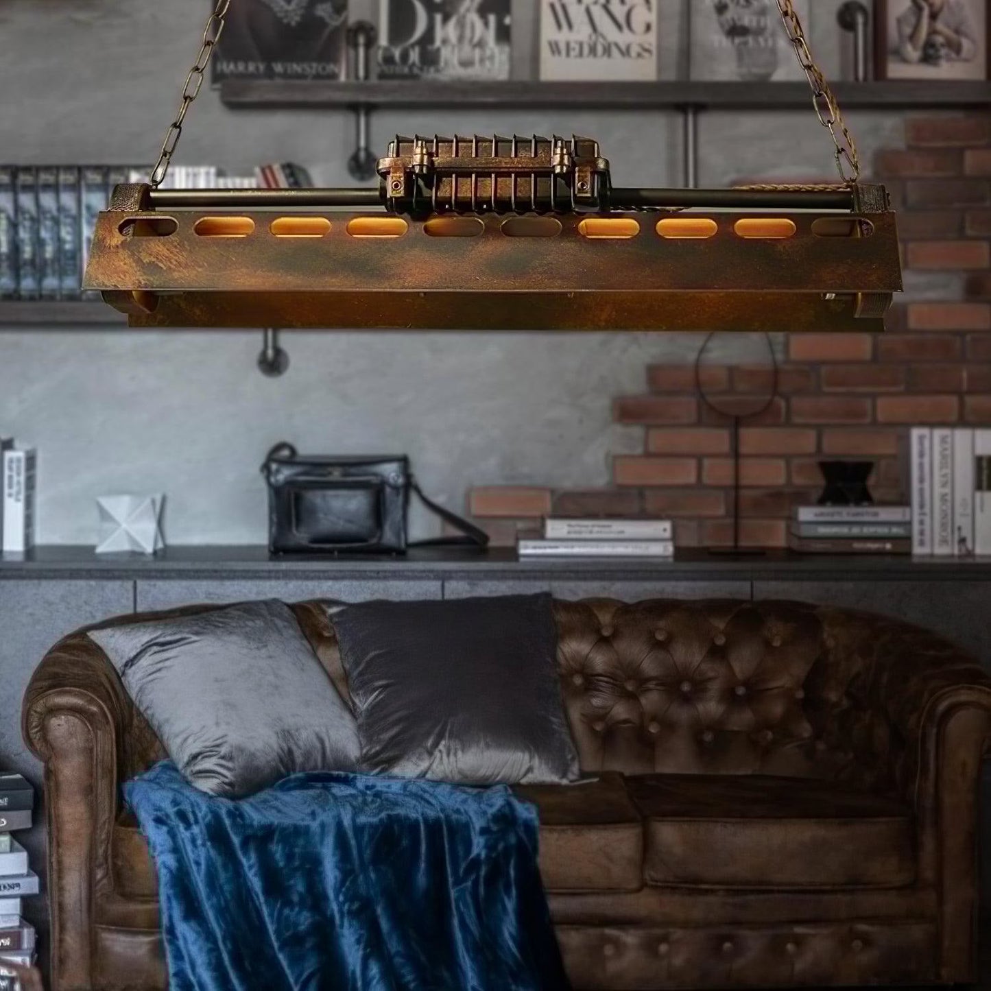 Lustre industriel Steampunk Noah