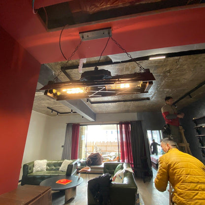 Lustre industriel Steampunk Noah