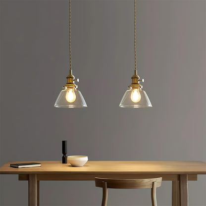 Suspension Glint en verre transparent