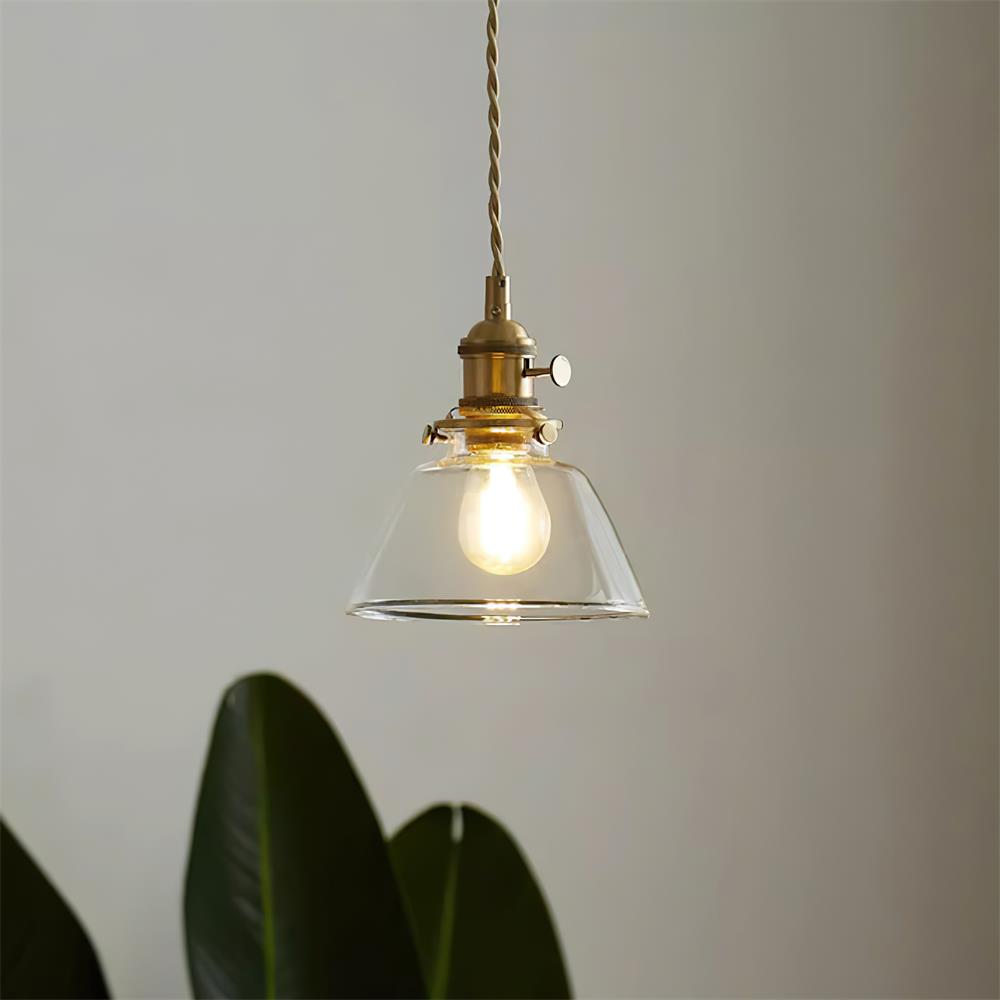 Suspension Glint en verre transparent