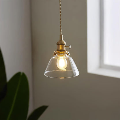 Suspension Glint en verre transparent