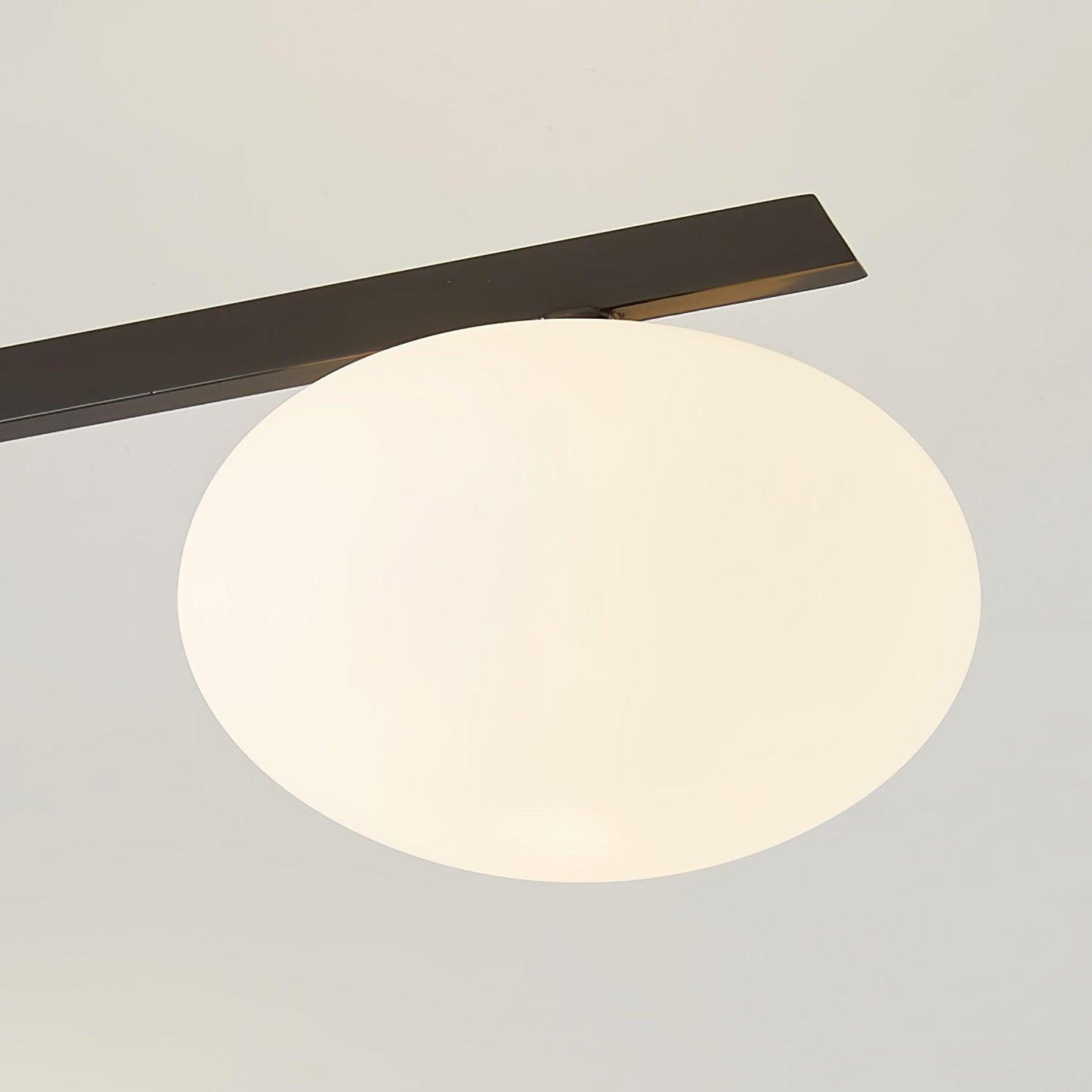 Plafonnier Jania en verre noir moderne
