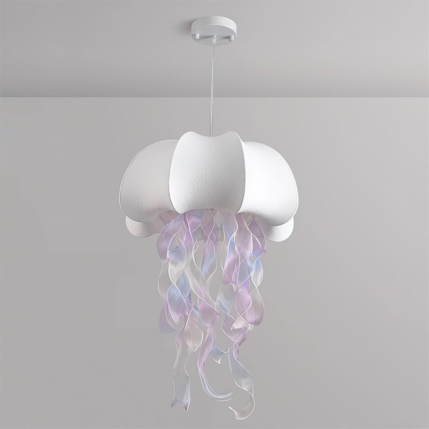 Jellyfish Pendant Light with Iridescent Ribbons