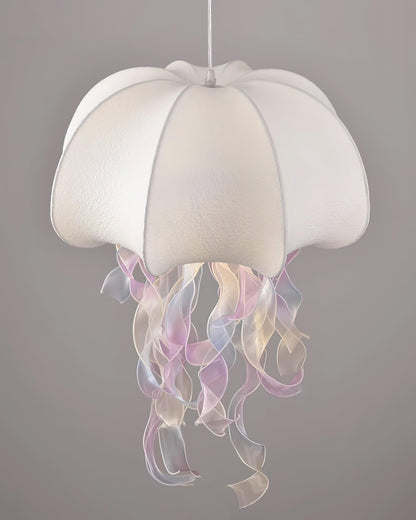Jellyfish Pendant Light with Iridescent Ribbons
