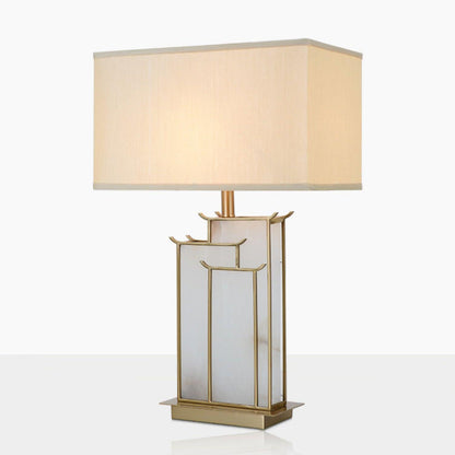 Nysilor Rectangular Glass Table Lamp