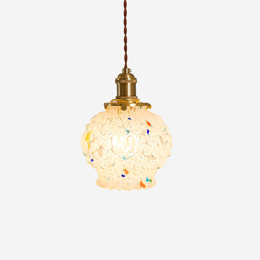 Jovik hanglamp van getextureerd glas