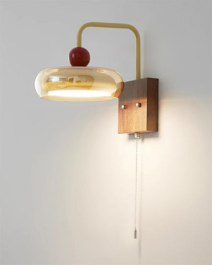 Eplio Retro Metal & Glass Wall Lamp