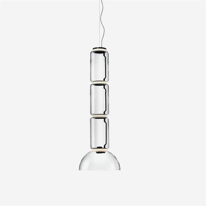 Virelo Stacked Glass Cylinder Pendant Light