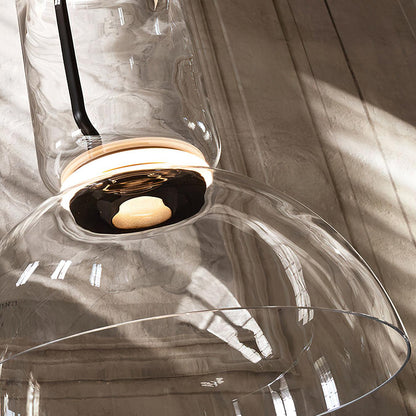 Virelo Stacked Glass Cylinder Pendant Light