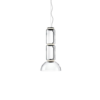 Virelo Stacked Glass Cylinder Pendant Light