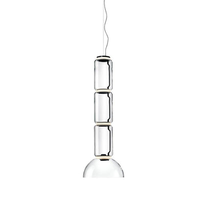 Virelo Stacked Glass Cylinder Pendant Light