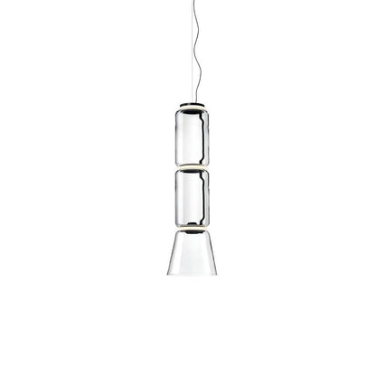 Virelo Stacked Glass Cylinder Pendant Light