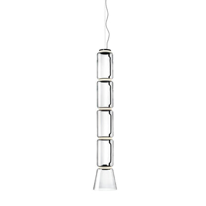 Virelo Stacked Glass Cylinder Pendant Light