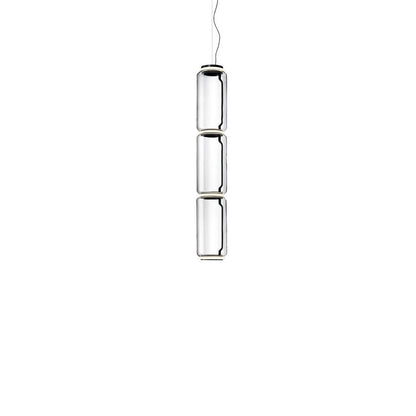 Virelo Stacked Glass Cylinder Pendant Light