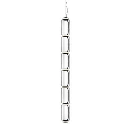 Virelo Stacked Glass Cylinder Pendant Light