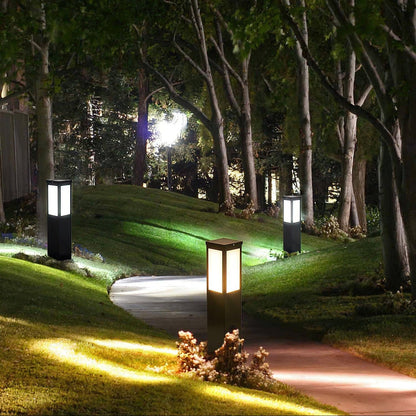 Leo Bollard Solar Outdoor Light