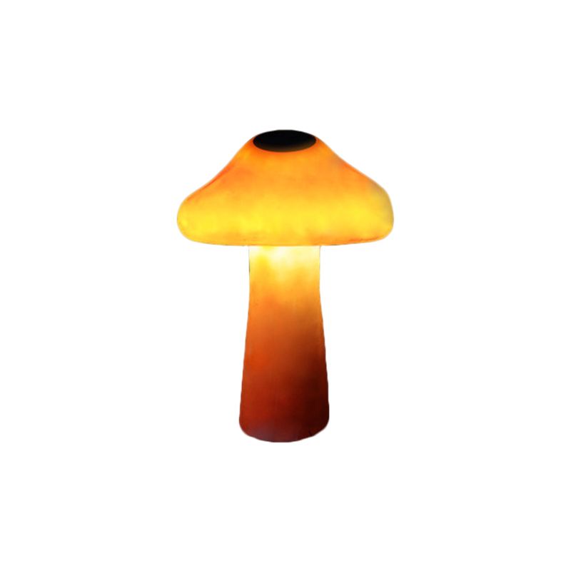 Lampe de sol d'extérieur Ray Mushroom, câblée/solaire, orange