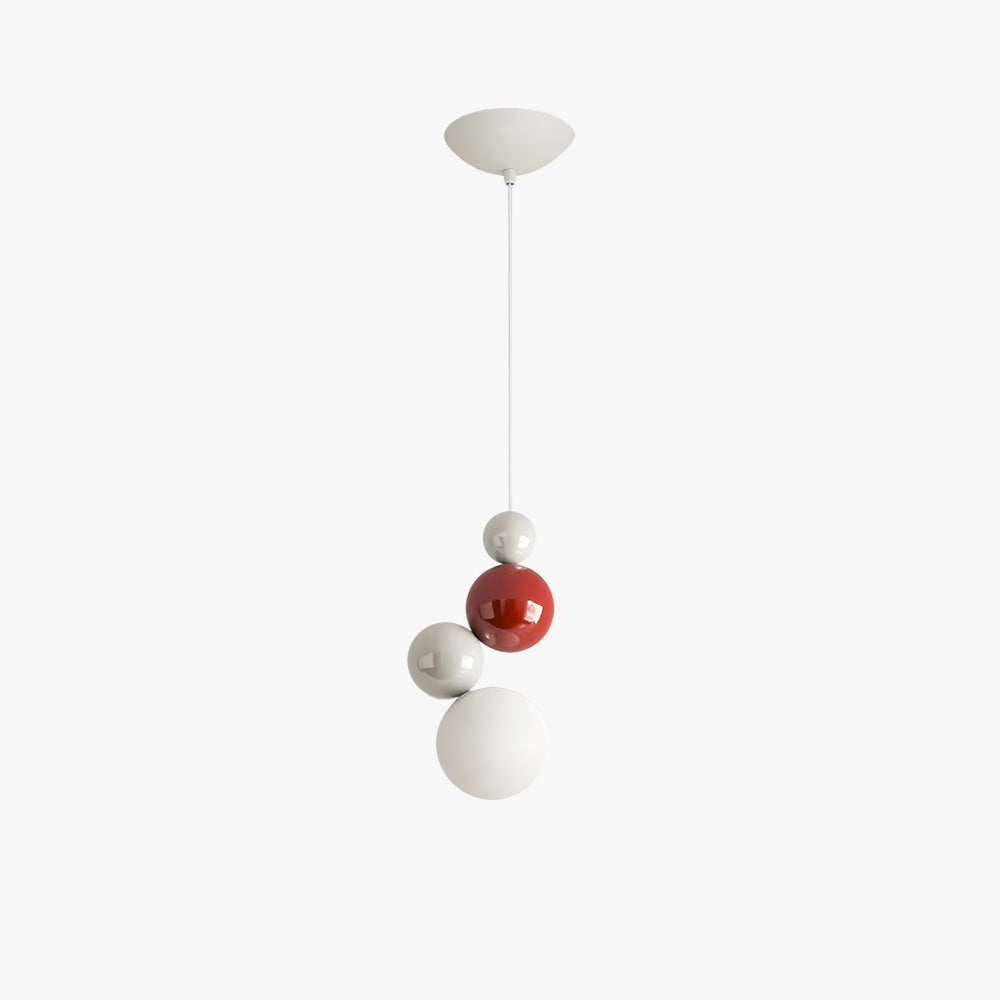 Valentina - Suspension LED moderne en métal blanc pour chambre et salon