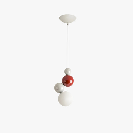 Valentina Modern LED Pendant Light White Metal Bedroom Living Room