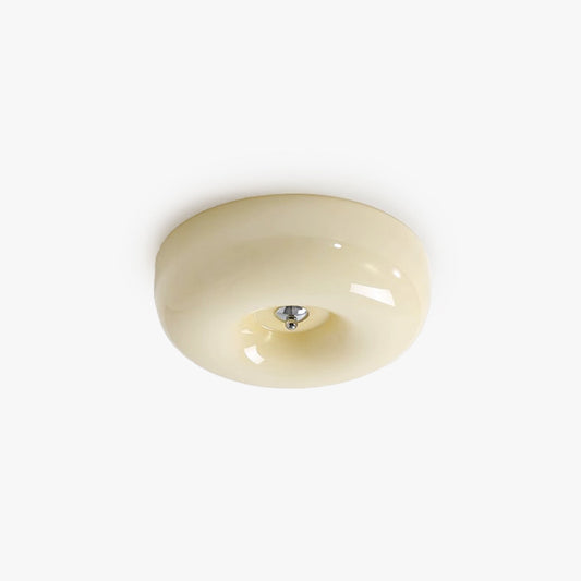 Plafonnier Candy en verre crème