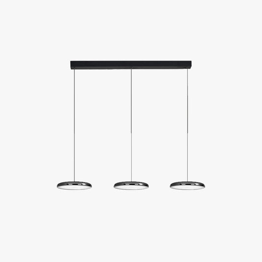 Aria Modern Minimalist Pendant Light Red Black Silver Metal Bedroom