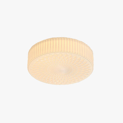 Valentina Modern Cream LED Flush Mount Ceiling Light Glass Study Bedroom