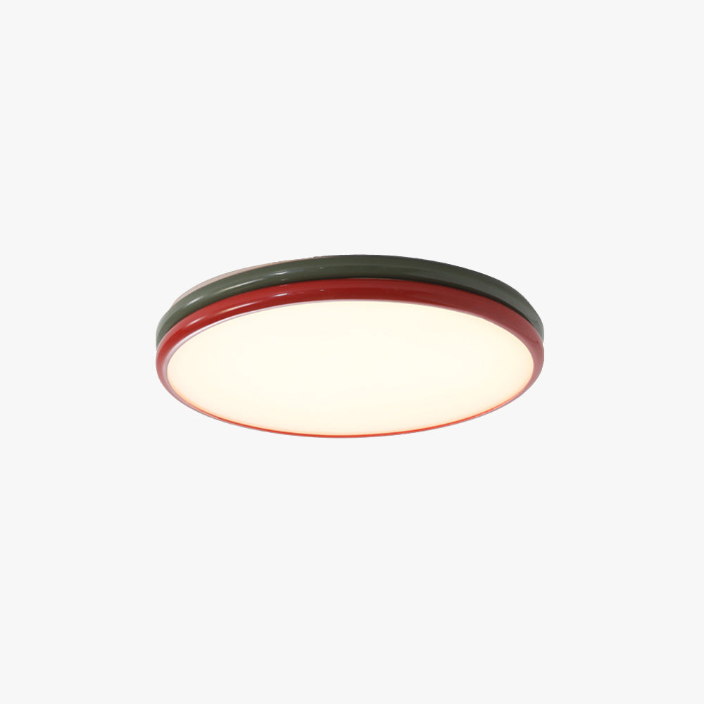 Arisha Moderne LED-Deckenleuchte für Unterputzmontage, Rot, Wohnzimmer, Schlafzimmer