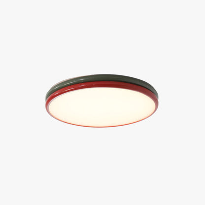 Arisha Moderne LED-Deckenleuchte für Unterputzmontage, Rot, Wohnzimmer, Schlafzimmer