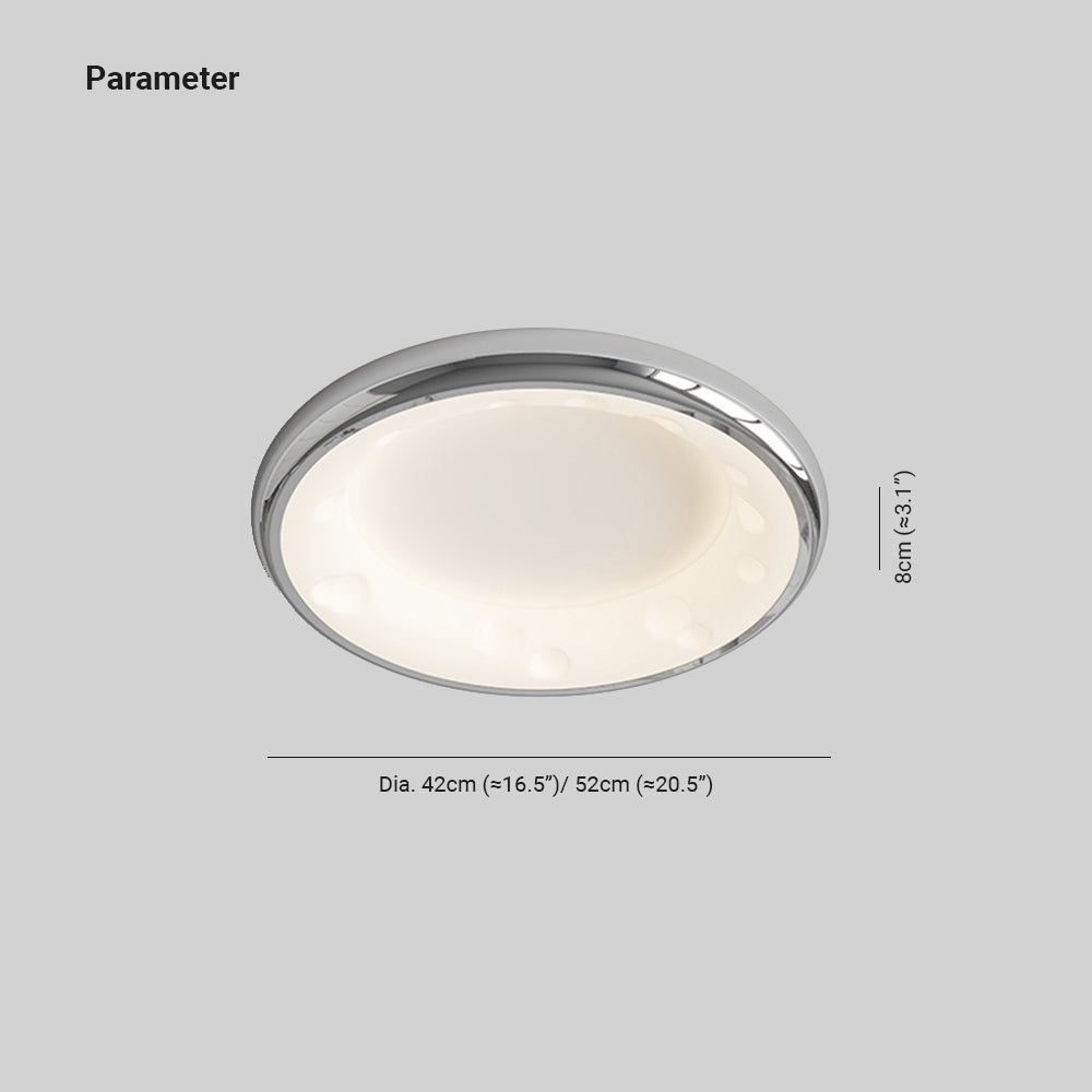 Arisha Plafonnier LED Moderne Encastré En Métal Blanc Chambre À Coucher
