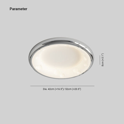 Arisha Plafonnier LED Moderne Encastré En Métal Blanc Chambre À Coucher