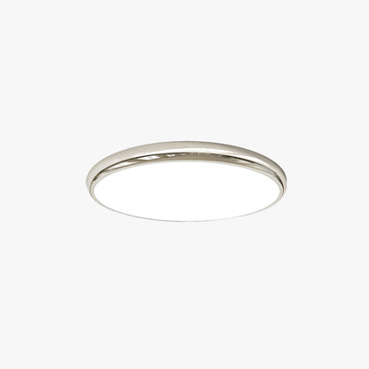 Muto Retro Circle Unterputz-Deckenleuchte aus weißem Metall für Schlafzimmer