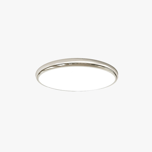 Muto Retro Circle Unterputz-Deckenleuchte aus weißem Metall für Schlafzimmer