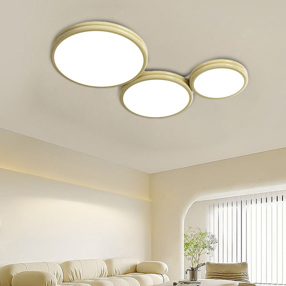 Moderne LED-Deckenleuchte Valentina aus Metall für Wohnzimmer