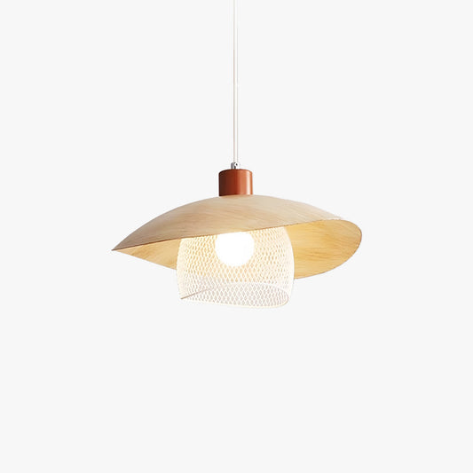 Arisha Moderne LED-Pendelleuchte Beige/Grün/Holz Esszimmer