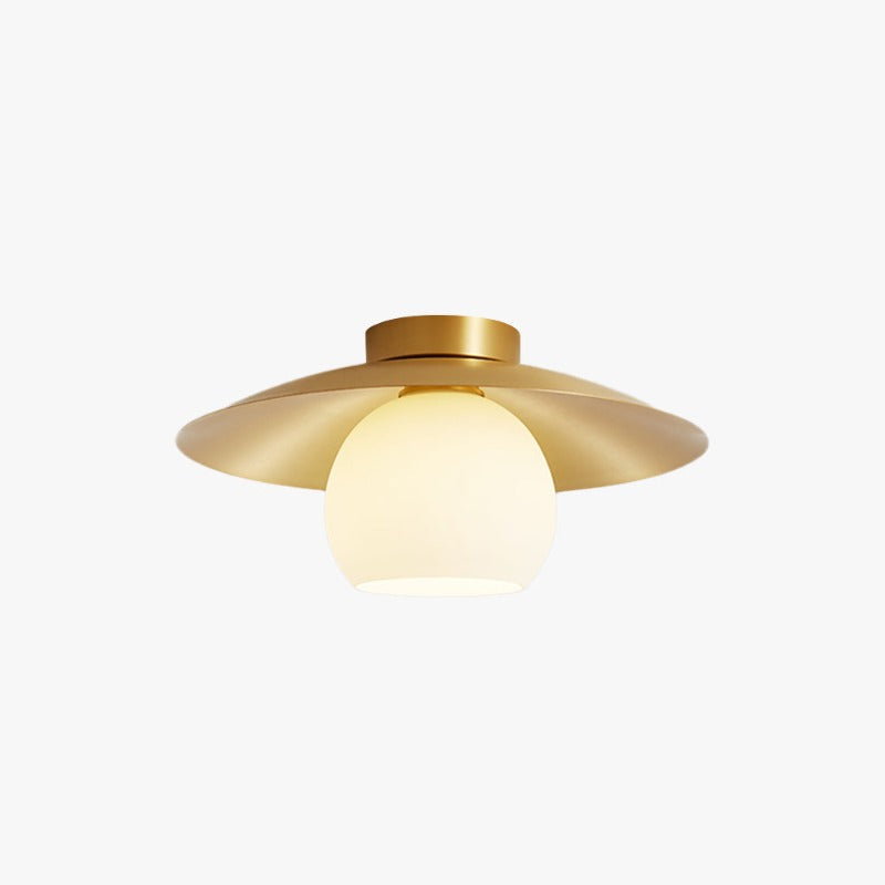 Arisha Nordic Retro LED Unterputz Deckenleuchte Metall Glas Korridor