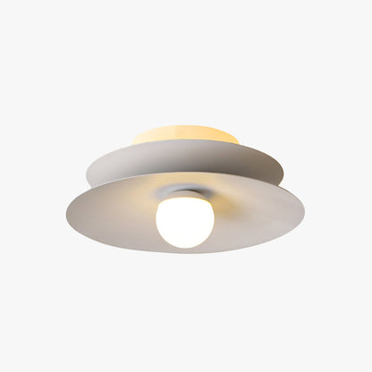 Arisha Modern Flush Mount Ceiling Light White Red Black Metal Balcony