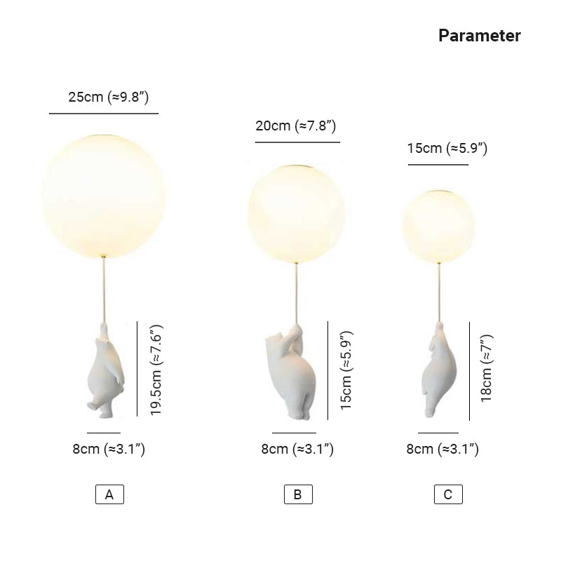 Plafonnier/Suspension Ourson