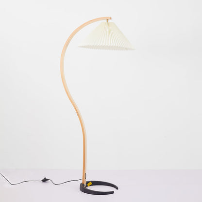 Muto Unique LED Floor Lamp, Wood/Metal, Living Room