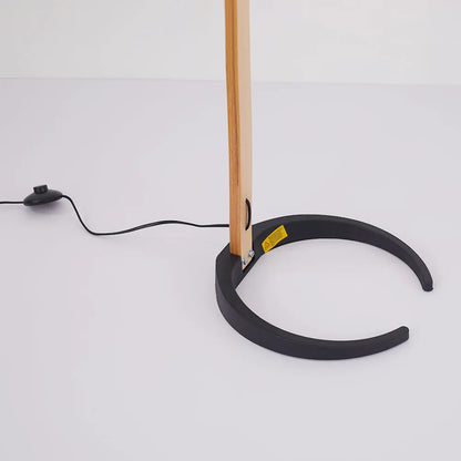 Muto Unique LED Floor Lamp, Wood/Metal, Living Room