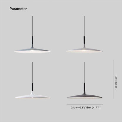 Rava Pendant Light Pan, Plate Shape Modern Design