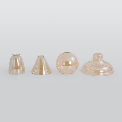 June Industrial Glass Pendant Light Clear/Amber/Smoke Grey
