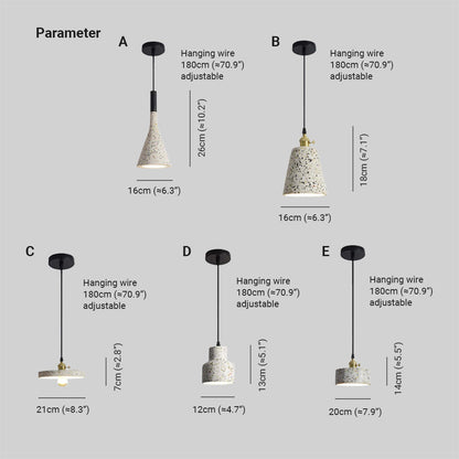 Suspension moderne en pierre Aria, 5 styles